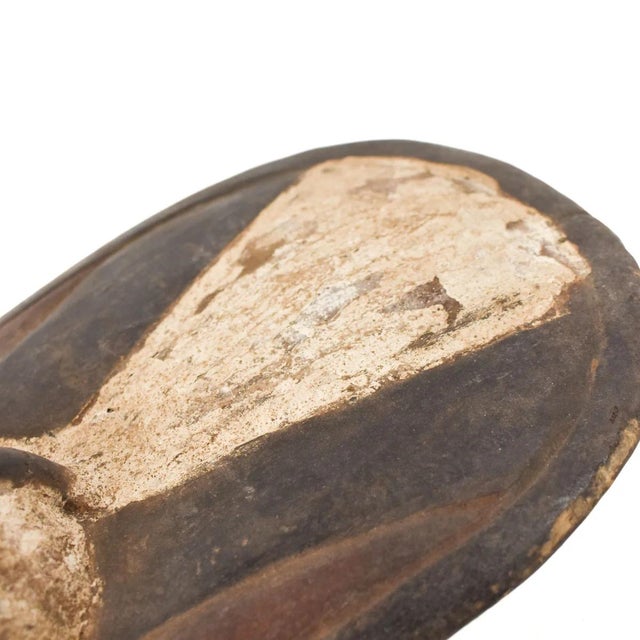 Early 20th Century Early 20th Century Songye Miniature Shield with Kifwebe Mask Icon For Sale - Image 5 of 7