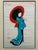 Japanese Mid-Century Japanese Silk-on-Silk Bijin Figure With Parasol, Framed For Sale - Image 3 of 9