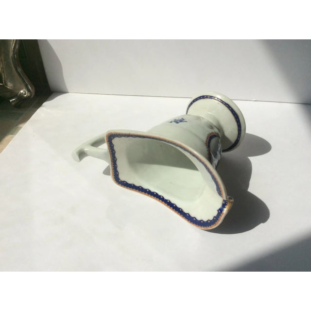 Ceramic 18th C Chinese Export Helmet Style Creamer For Sale - Image 7 of 7
