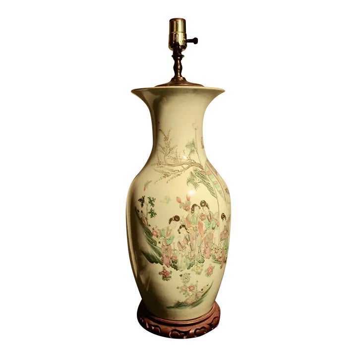 Antique Chinese Vase Lamp Circa 1900 Chairish