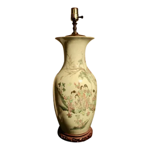 Antique Chinese Vase Lamp Circa 1900