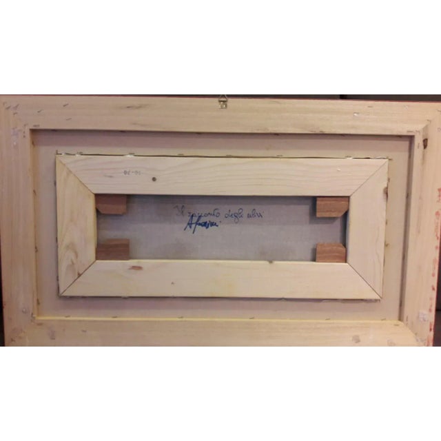 Athos Faccincani The Tale Of The Olives Acrylic on Canvas Signature on the back Cm 70 X 30 Archived work, present...