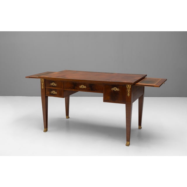 Late 19th Century Antique Flat Desk, 1890 For Sale - Image 5 of 13
