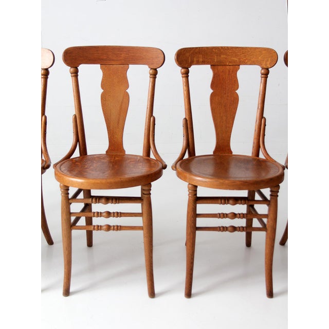Antique Victorian Bentwood Dining Chairs Set of 6 For Sale - Image 6 of 15