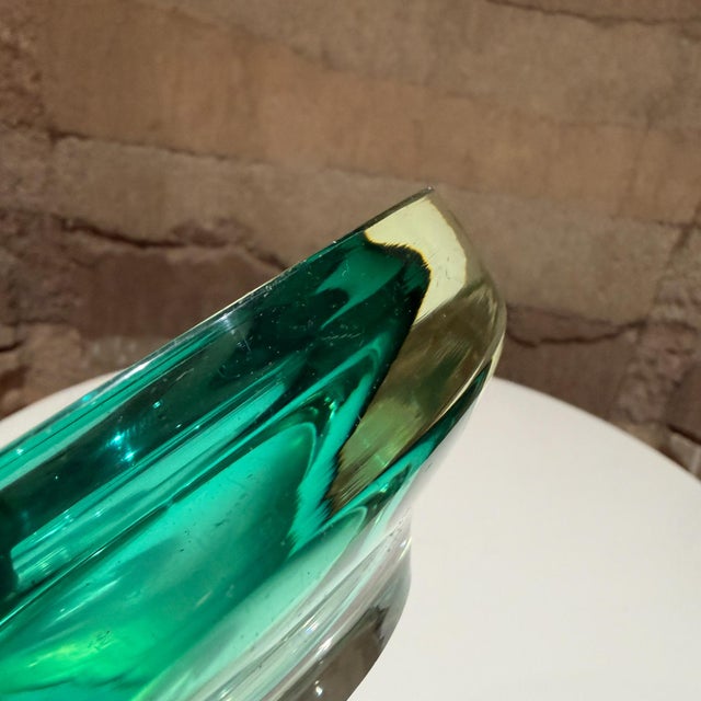 Dish Catch All Murano Bowl Sommerso Flavio Poli Attributed For Sale - Image 9 of 9