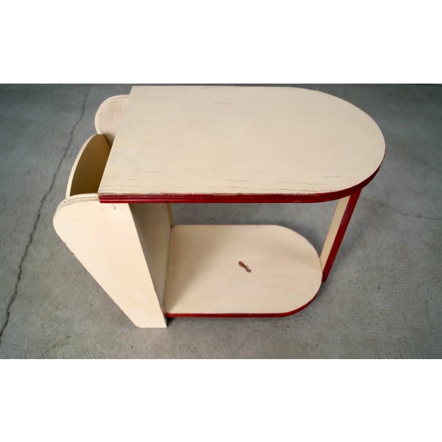 1930’s Art Deco End Table With Attached Magazine Rack For Sale - Image 10 of 12