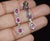 Metal Late 20th Century Pair of Gia 3.99ctw Natural Burma Ruby & Diamond 18k White Gold Dangle Earrings For Sale - Image 7 of 13