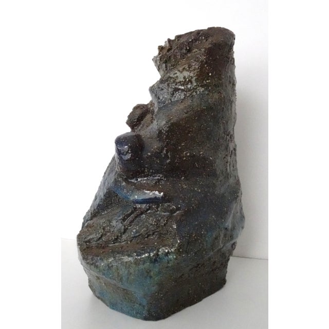 Abstract Belgian Ceramic Sculpture of Mother with Child by Paul De Bruyne, 1960s For Sale - Image 8 of 18