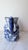 1980s Vintage Style Chinoiserie Blue & White Octagonal Pitcher Vase - Figural Serpent Dragon Handle.. For Sale - Image 5 of 11