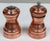 Vintage set of "Olde Thompson" copper pepper mill and salt shaker. Copper finish over a durable body on both pieces....