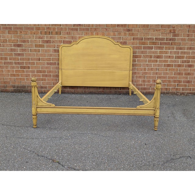 Infuse your bedroom with cheerful sophistication and timeless Hollywood Regency flair. This stunning full-size bedframe...