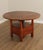 Farmhouse Antique Softwood Round Tilt Top Bench Dining Table For Sale - Image 3 of 12