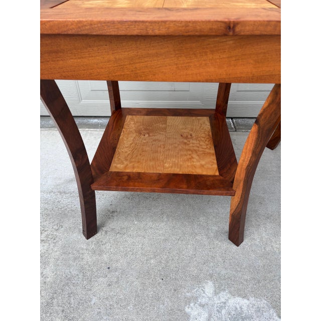 Brown Robert Beauchamp Walnut Curly Maple Side End Tables California Woodworker Artist a Pair For Sale - Image 8 of 12