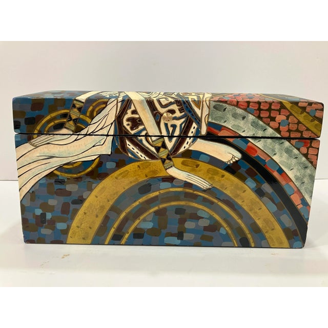 Paint 1990s French Art Deco Style Box For Sale - Image 7 of 9