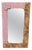 Wall Mirror in Punched Brass and Pink Murano Glass from Justfurnituress SRL For Sale