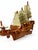 Mid 20th Century Set of Four Wooden Boat Models With Sails, Covered Boat and Hawaiian Outrigger For Sale - Image 4 of 9
