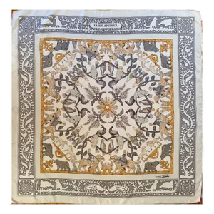 Hermès Early America 1984 Silk Scarf Designed by Françoise De La Perriere