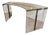 Glass President Desk by Gallotti and Radice For Sale