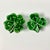 Dark Green 1960s Vintage Boho Chic Hollywood Regency Shamrock Salt & Pepper Shakers - A Pair. For Sale - Image 8 of 10