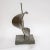 Abstract sculpture in bronze on stone base Unique piece This piece has an attribution mark, I am sure that it is...