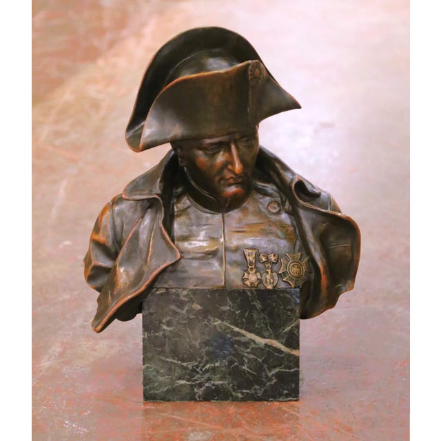 Early 20th Century Bronze Bust of Napoleon Bonaparte by Raphael Nannini For Sale In Dallas - Image 6 of 10