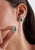 3.16ct Emerald & 1.2ct Diamond Double Halo Cluster Earrings in 18k White Gold- 2 Pieces For Sale In New York - Image 6 of 17