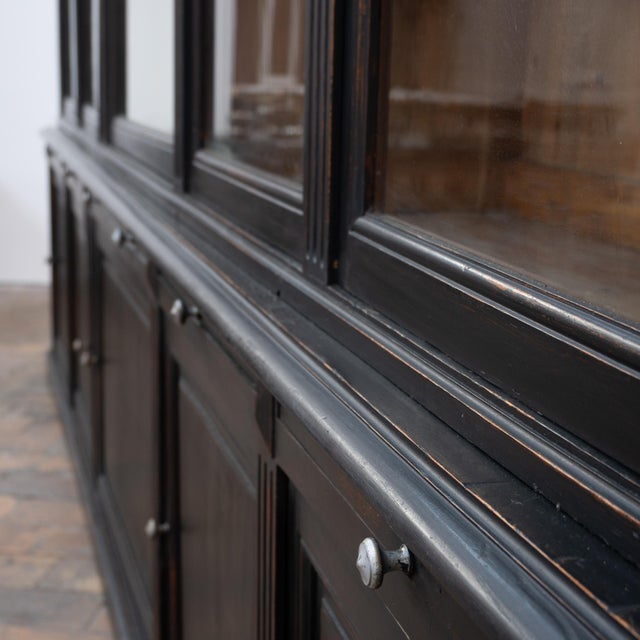 Black 20th Century Wooden Bookcase, 1900 For Sale - Image 8 of 12