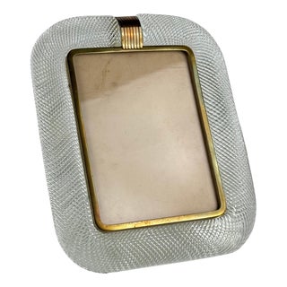 Large Torchon Glass Photo Frame attributed to Ercole Barovier for Barovier & Toso, 1938 For Sale