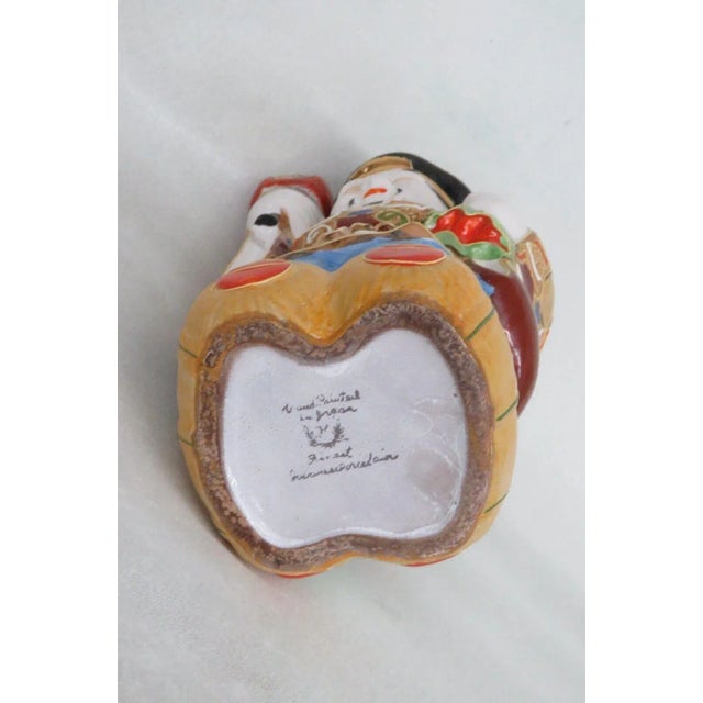 Japanese Porcelain Moriage Daikuko Kamotsuru Sake Bottle Decanter For Sale In Miami - Image 6 of 11