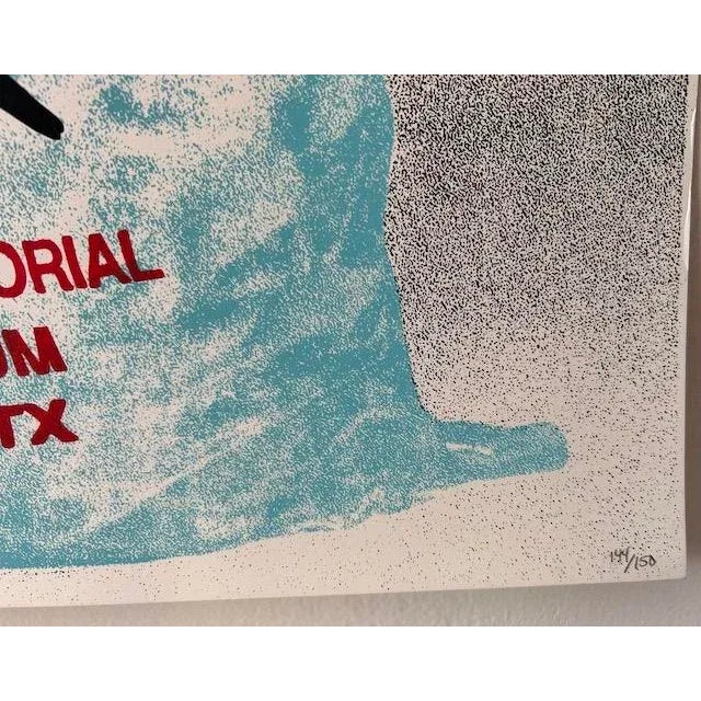 21st Century Dawes "The Coolest" Color Pop-Art Show Lithograph Poster - Dallas, Texas 2021 For Sale - Image 9 of 9