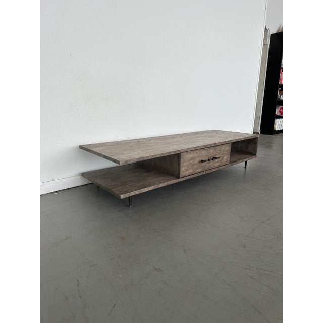 2010s Artisan Modern Low Profile Coffee Table For Sale - Image 5 of 9