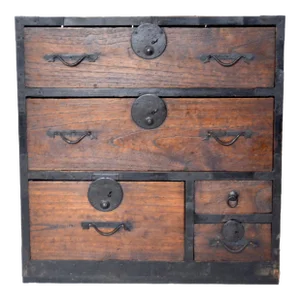 Antique JapaneseSmall Ko Dansu Tansu Chest