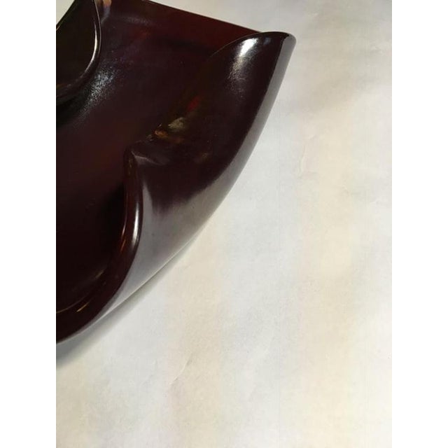 Mid-Century Modern Rubin Color Blown Paste Glass Bowl, Italy, 1960s For Sale - Image 12 of 18