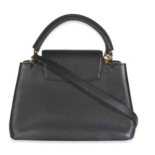 Louis Vuitton Black Taurillon Flower Crown Capucines MM For Sale - Image 4 of 9