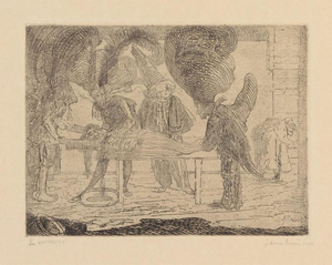 James Ensor, Assassinat, 1888, Etching on Japanese Paper
