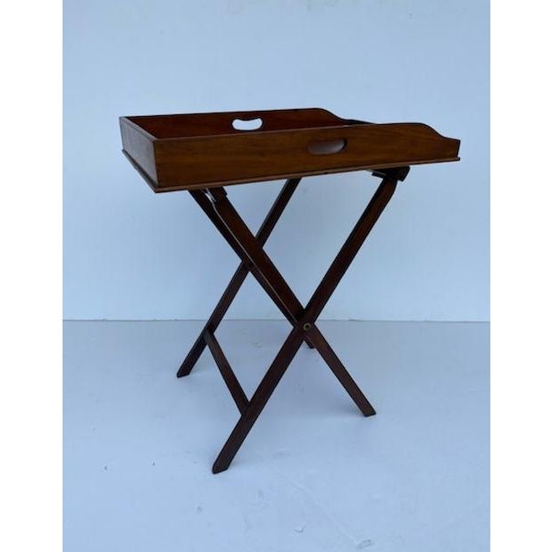 Brown 19th-Century Butlers Tray Table For Sale - Image 8 of 8