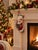 Vintage Handmade Needlepoint Christmas Stocking Santa Claus Red Velvet 20" For Sale - Image 4 of 4