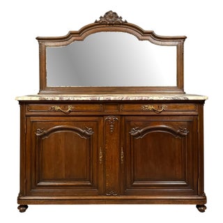 Napoleon III Oak Sideboard, 1850s For Sale