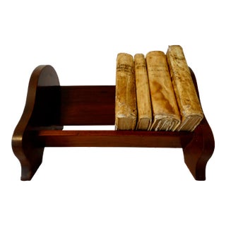 Antique Figured Mahogany Book Rest Desk Stand For Sale