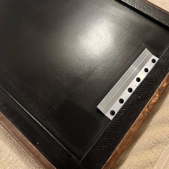 Geologic Abstract Cooper Wall Relief With Green Patina "Strata" by Jeremy Maronpot For Sale - Image 12 of 13