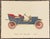 Set of three lithographs by Clarence P. Hornung (1899-1997) of 1904 Studebaker Touring Car, 1902 Packard F Tonneau and...