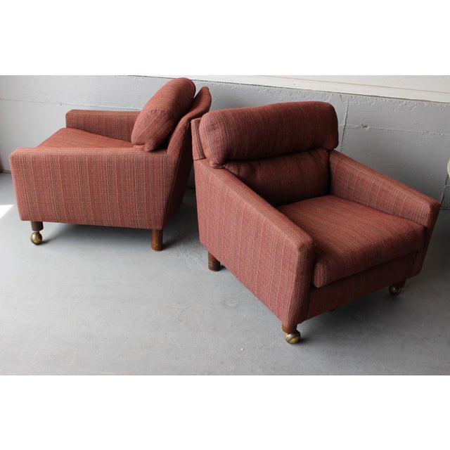 MidCentury Vintage Club Chairs A Pair Chairish