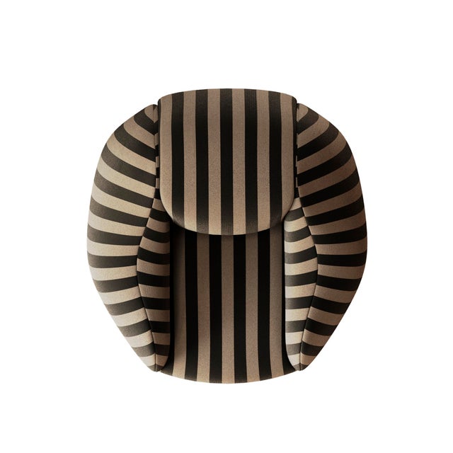 Mid-Century Modern Gaya Armchair in Light Blue Velvet from Hommés Studio For Sale - Image 3 of 5