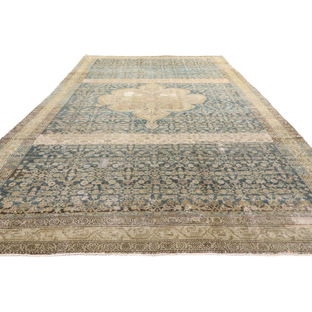 Modern Late 19th Century Antique Persian Malayer Rug - 06'10 X 15'04 For Sale - Image 3 of 9