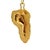 1950s Italian Handmade Modern Dancer 14k Gold Pendant For Sale - Image 9 of 10
