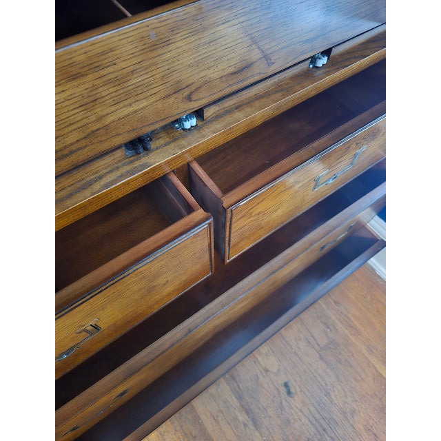 1970s Henredon Artefacts Campaign-Style Mid-Century Gentleman's Armoire For Sale In Atlanta - Image 6 of 8