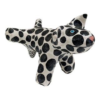 Debbie Edgers Sturges Abstract Papier-Mâché Dog Sculpture For Sale