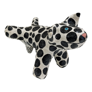 Debbie Edgers Sturges Abstract Papier-Mâché Dog Sculpture