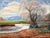 Post War Southwest Impressionist Landscape Painting Original Oil by Walter Bailey Significant landscape painting of Taos,...