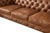 Duplicate Crafters and Weavers Century Light Brown Leather Chesterfield Sofa For Sale - Image 4 of 5